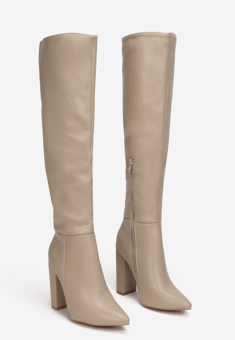 Темно-Бежеві Чоботи