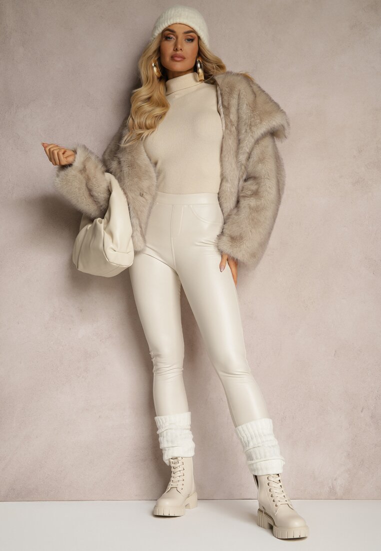 Темно-Бежеві Легінси