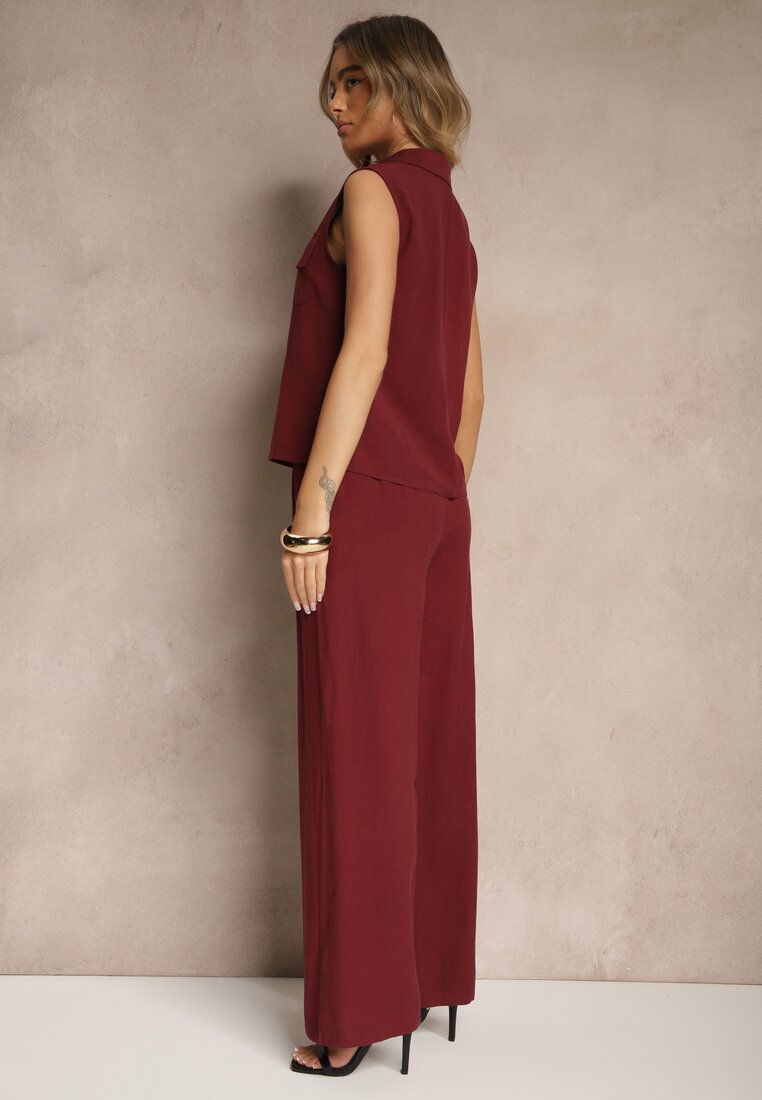 Бордовий Повсякденний Комплект