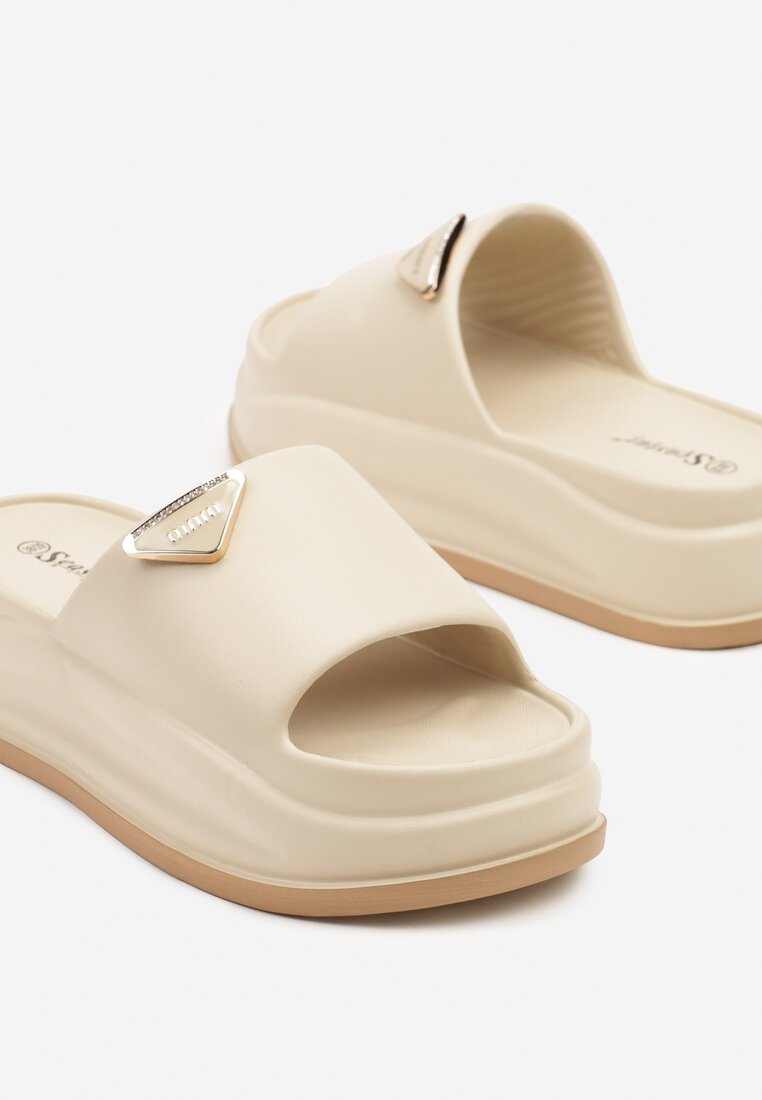 Темно-Бежеві Шльопанці