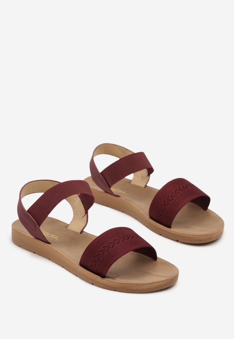 Бордові Сандалі