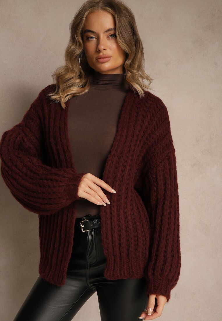 Бордовий Кардиган