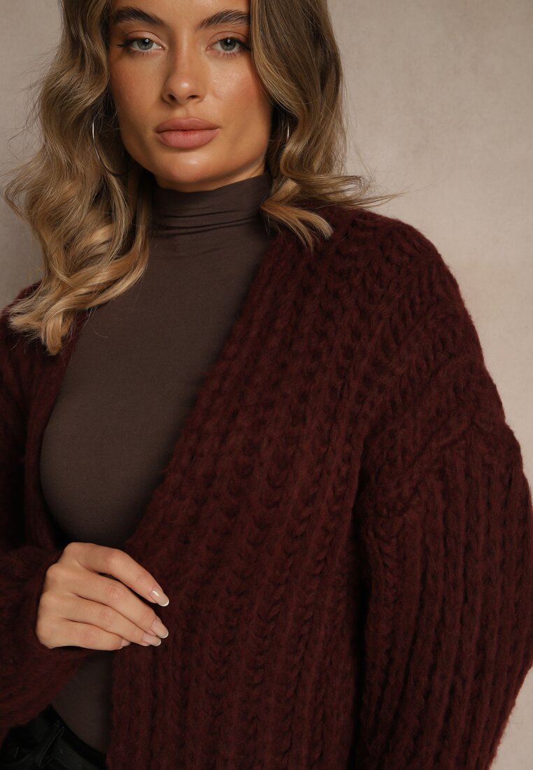 Бордовий Кардиган