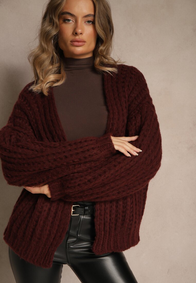Бордовий Кардиган