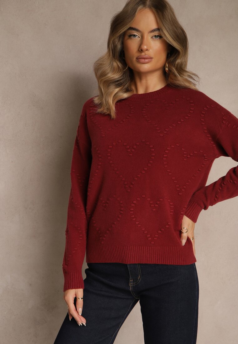 Бордовий Светр