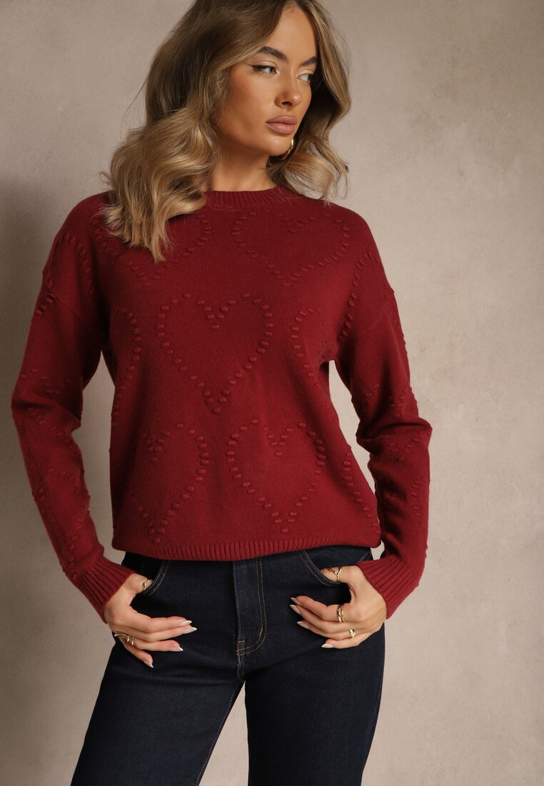 Бордовий Светр