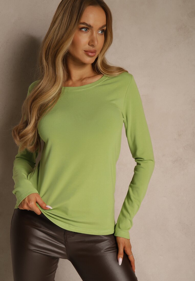 Зелений Лонгслів