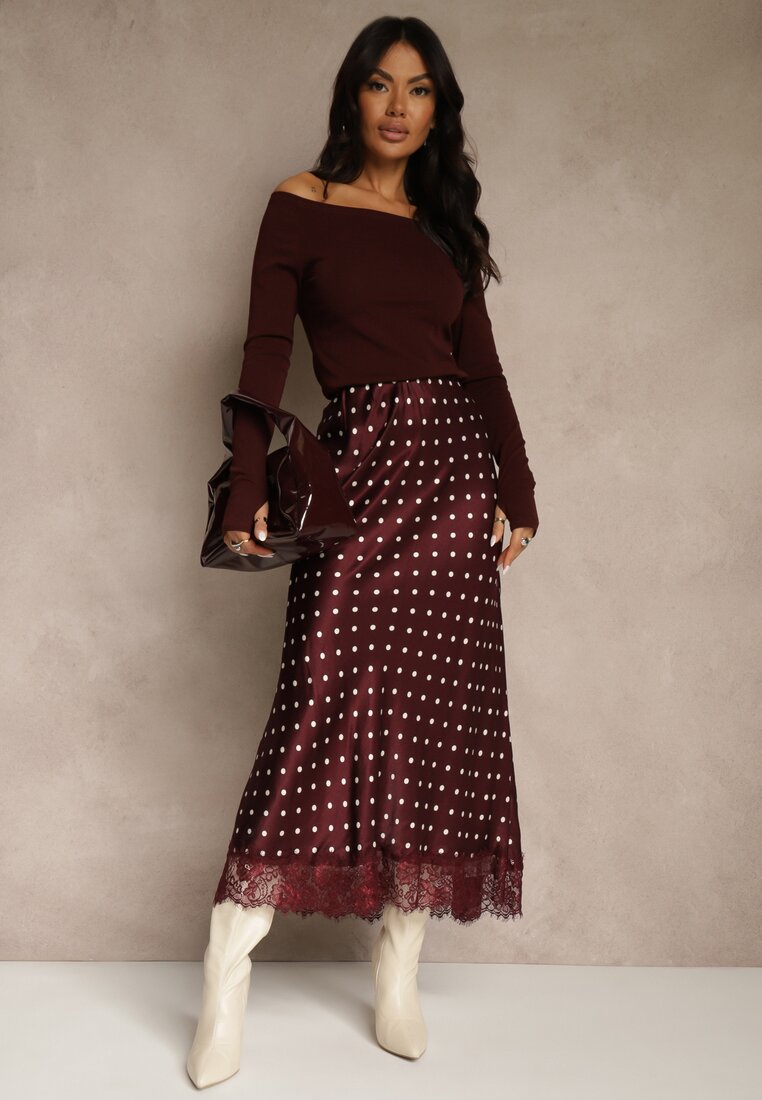 Бордова Спідниця