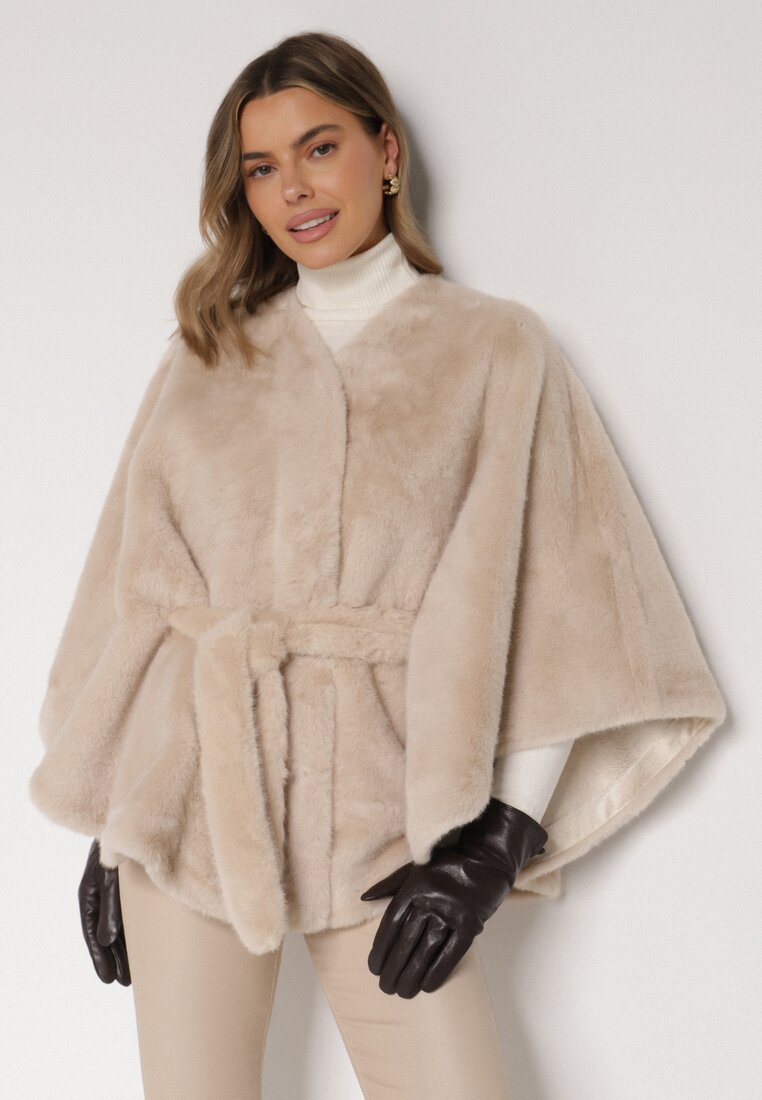 Бежеве Пончо