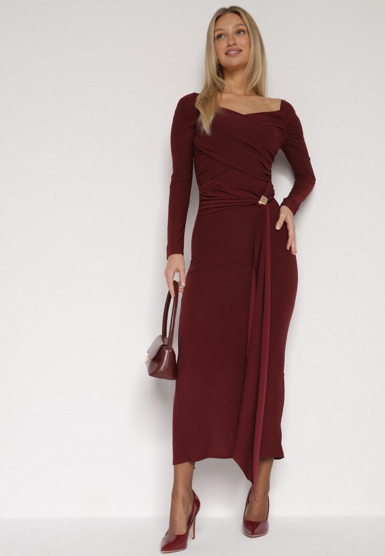 Бордова Сукня