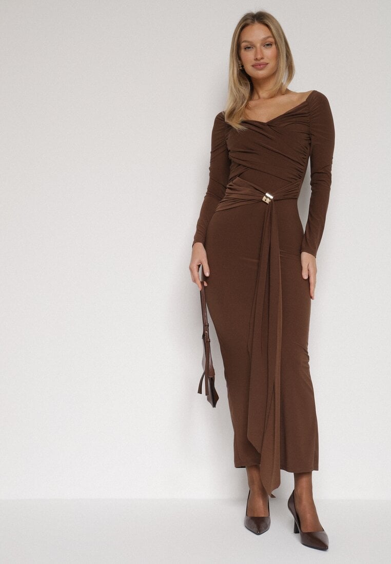 Коричнева Сукня