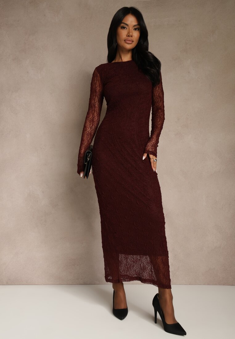 Бордова Сукня