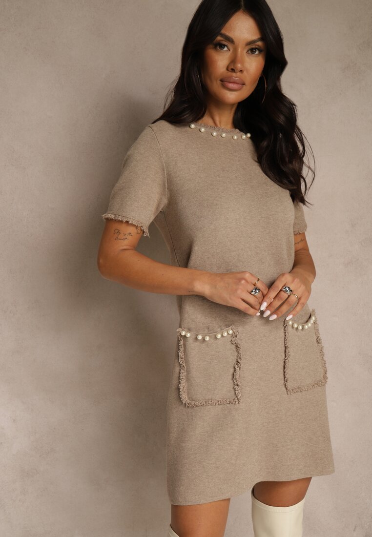 Бежева Сукня