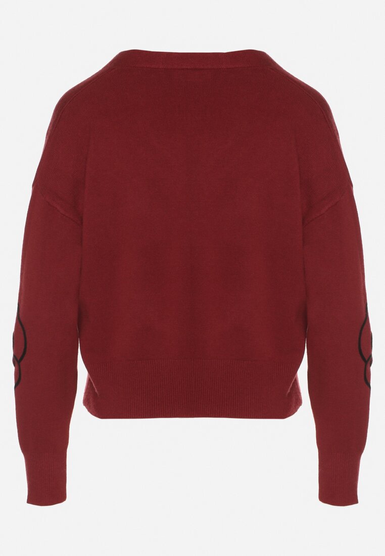 Бордовий Кардиган