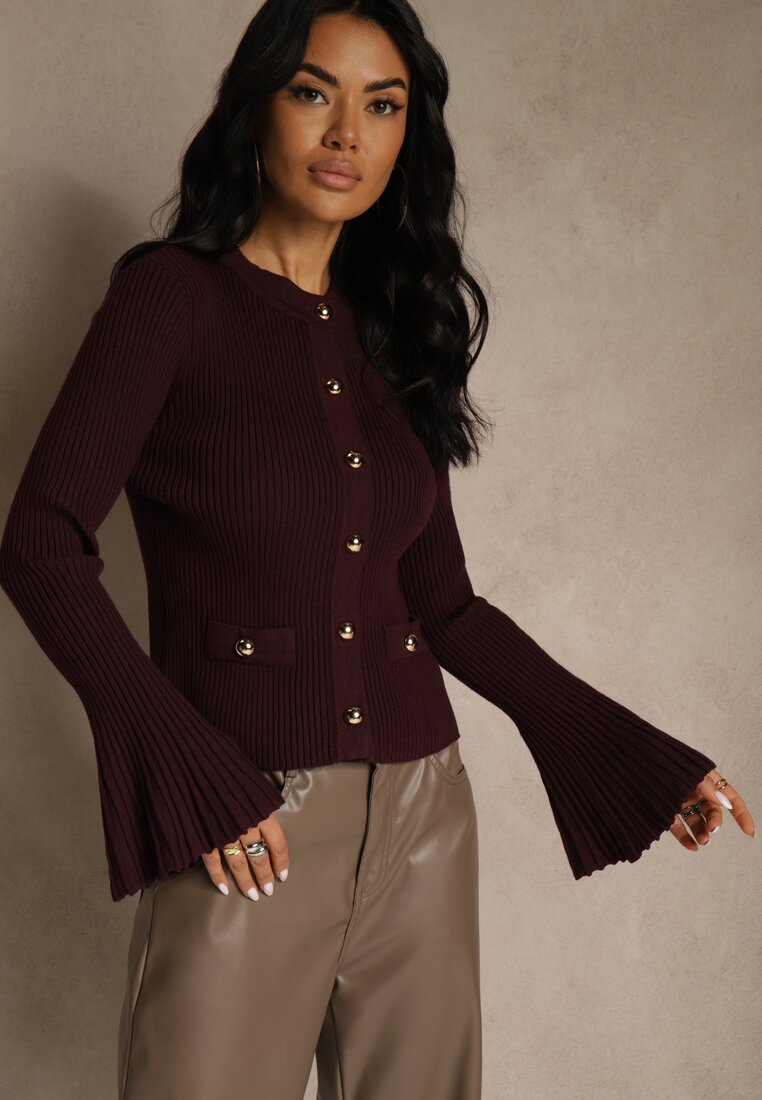 Бордовий Кардиган