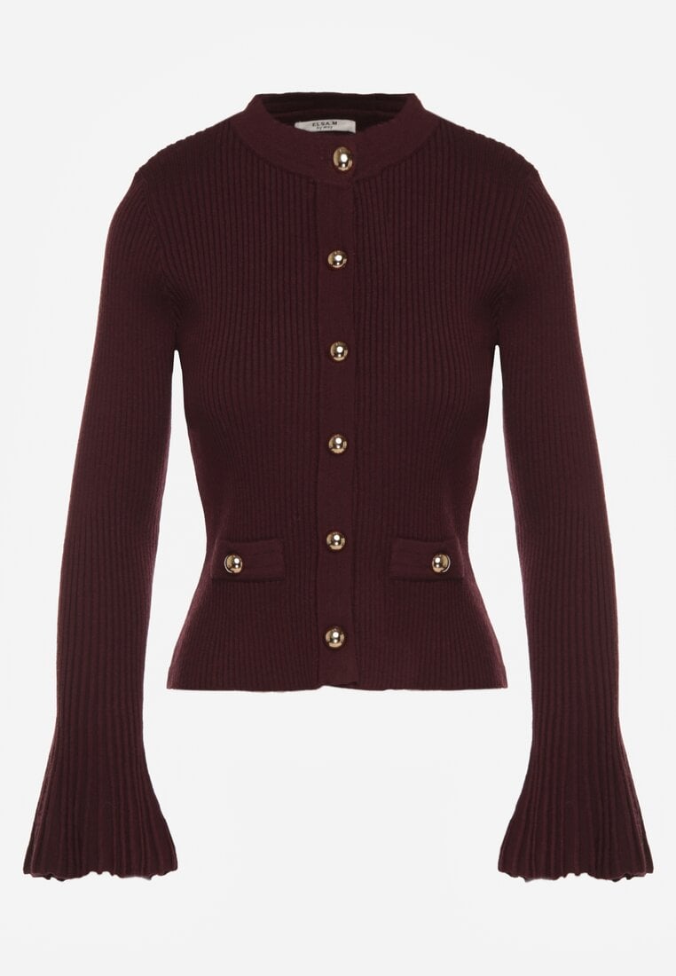 Бордовий Кардиган