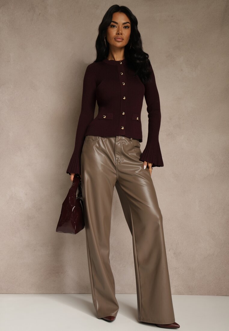 Бордовий Кардиган