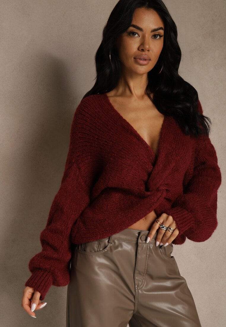 Бордовий Светр