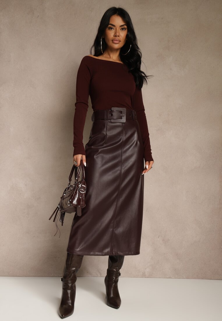 Бордова Спідниця