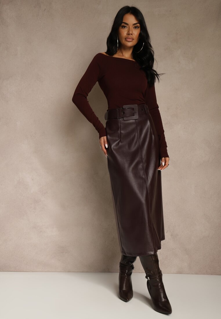 Бордова Спідниця