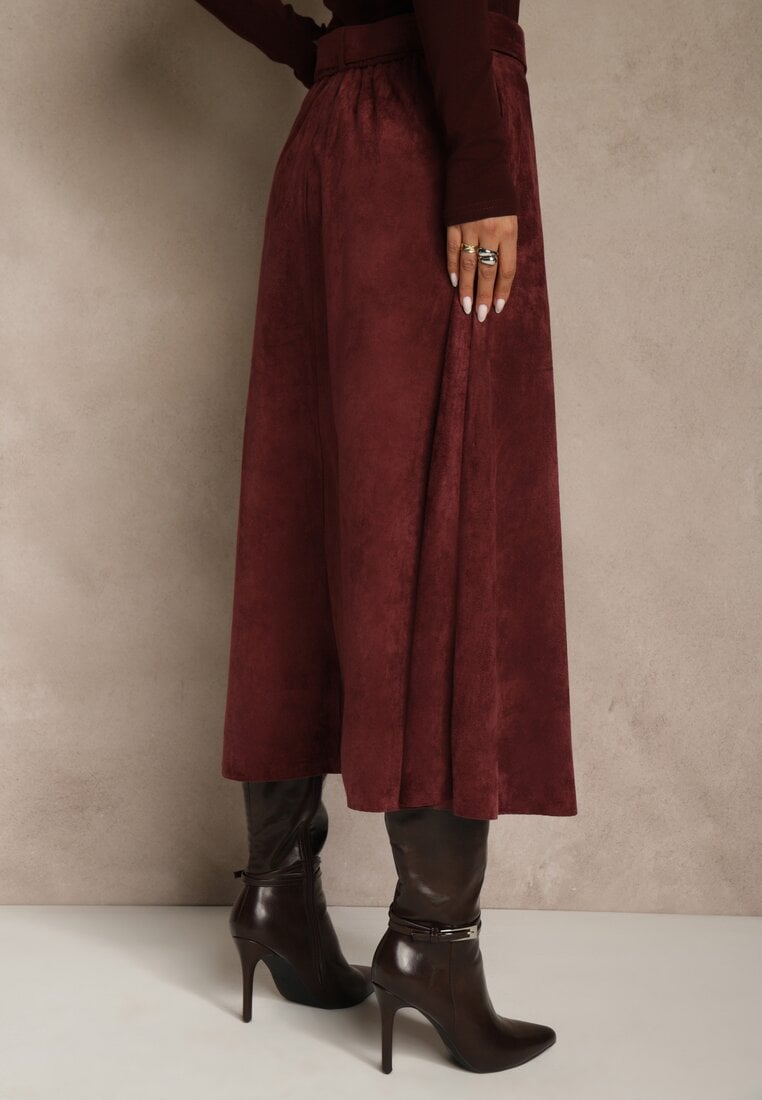 Бордова Спідниця