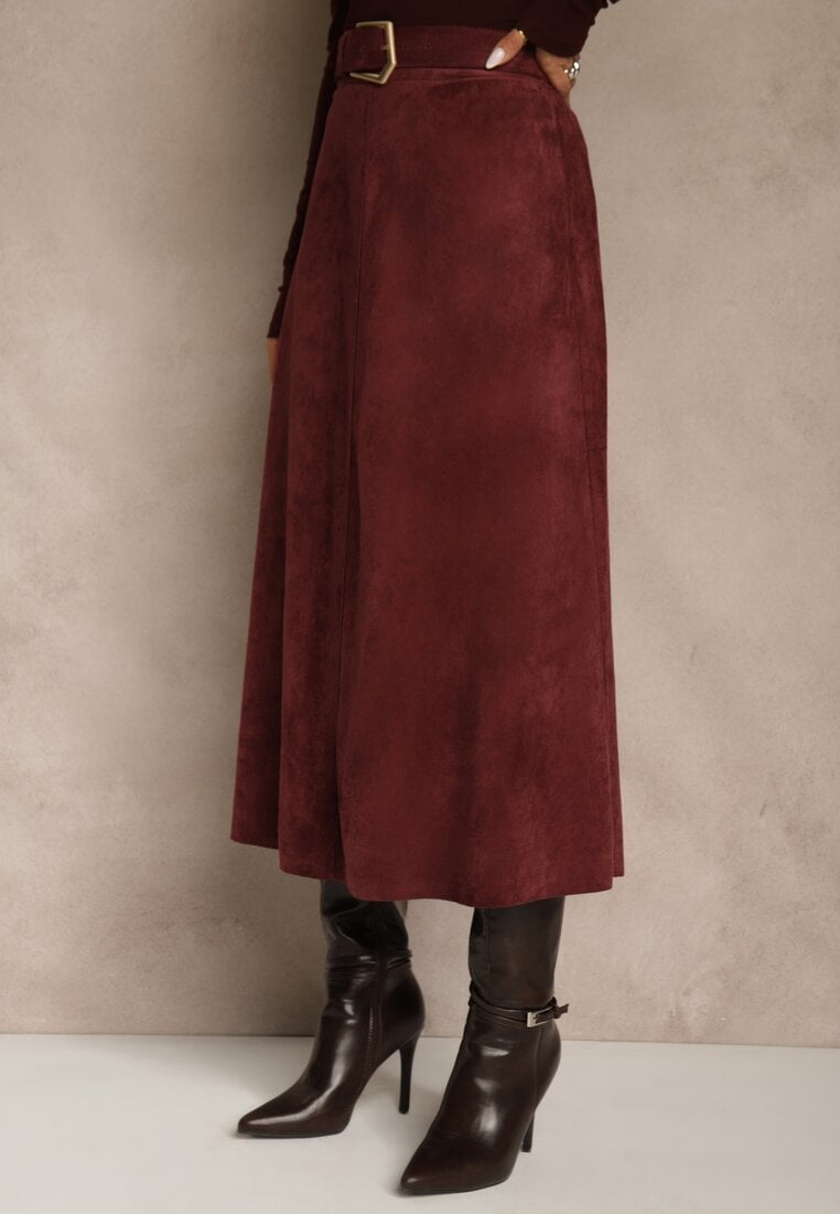 Бордова Спідниця