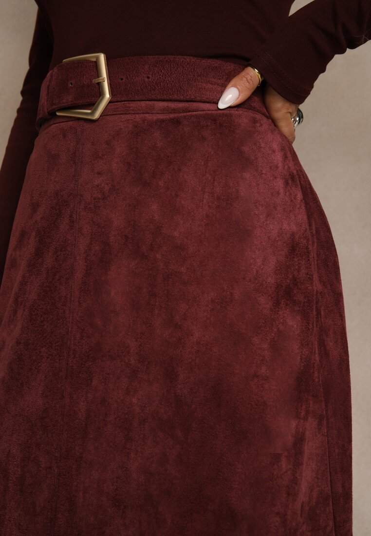 Бордова Спідниця