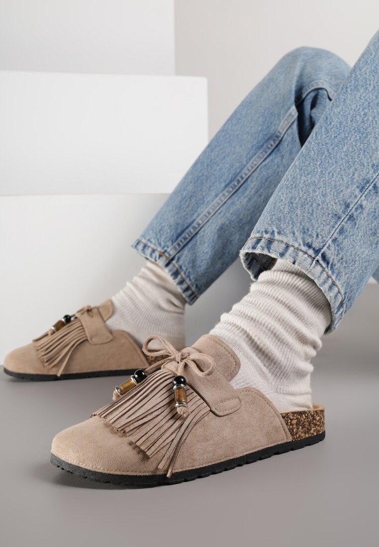 Темно-Бежеві Шльопанці