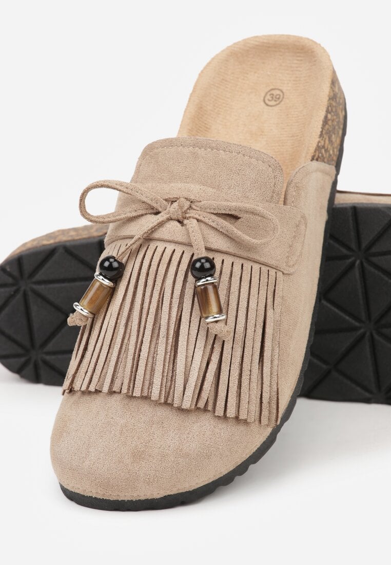 Темно-Бежеві Шльопанці