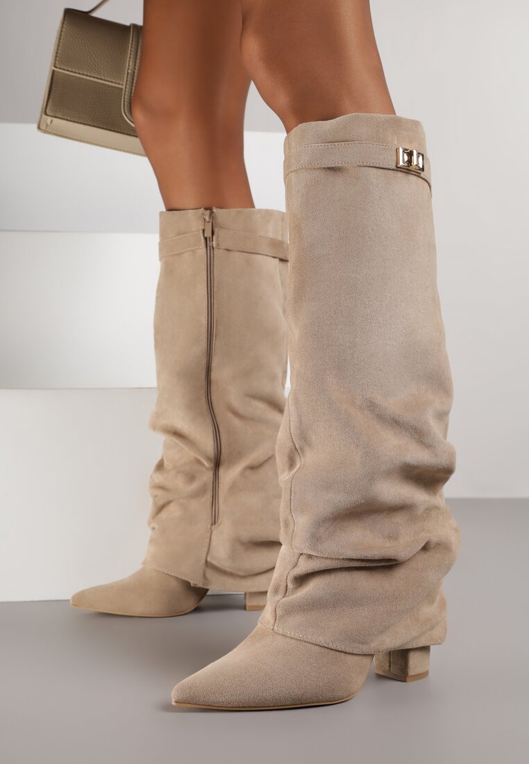 Темно-Бежеві Чоботи