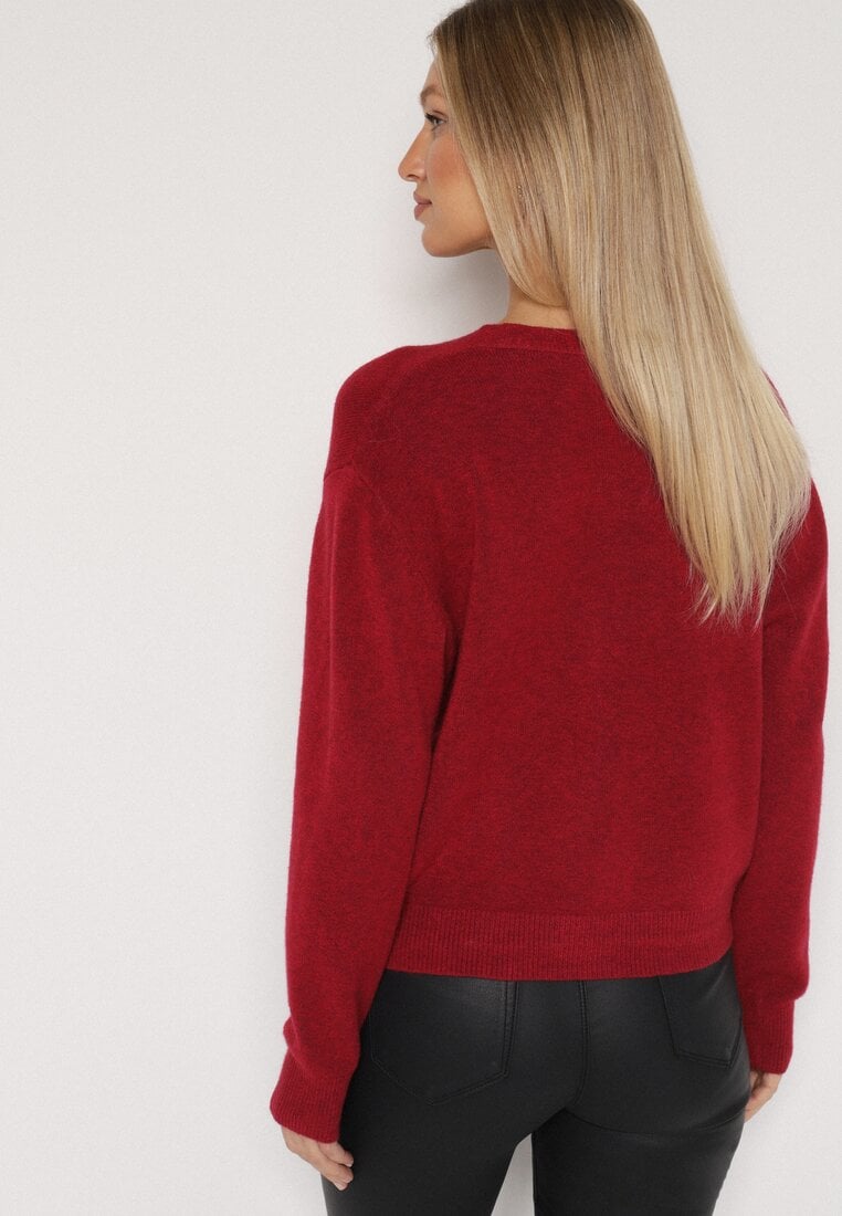 Бордовий Кардиган