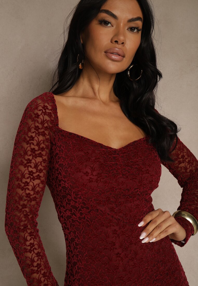 Бордова Сукня