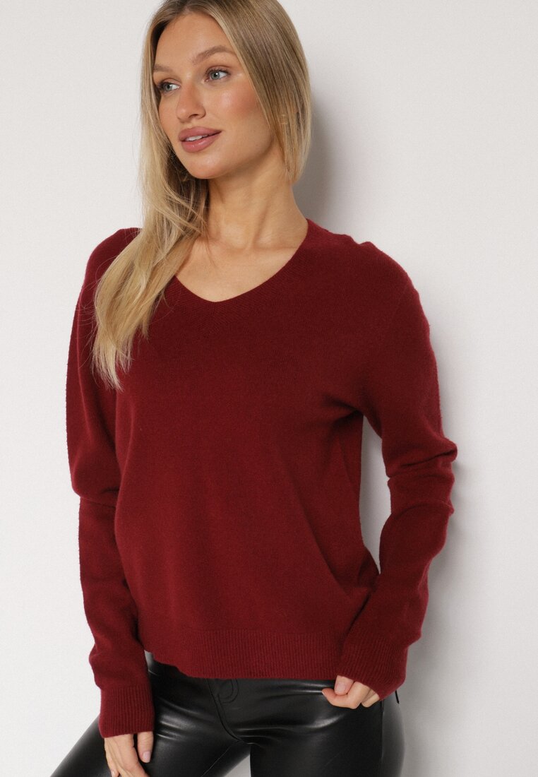 Бордовий Светр