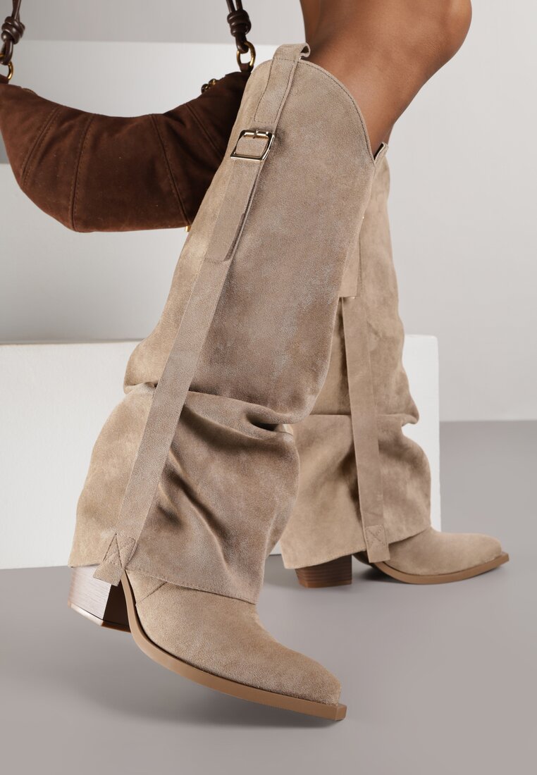 Темно-Бежеві Чоботи