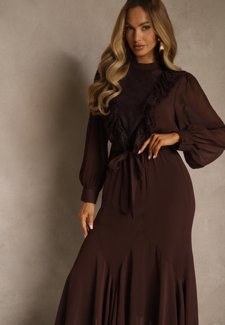 Коричнева Сукня