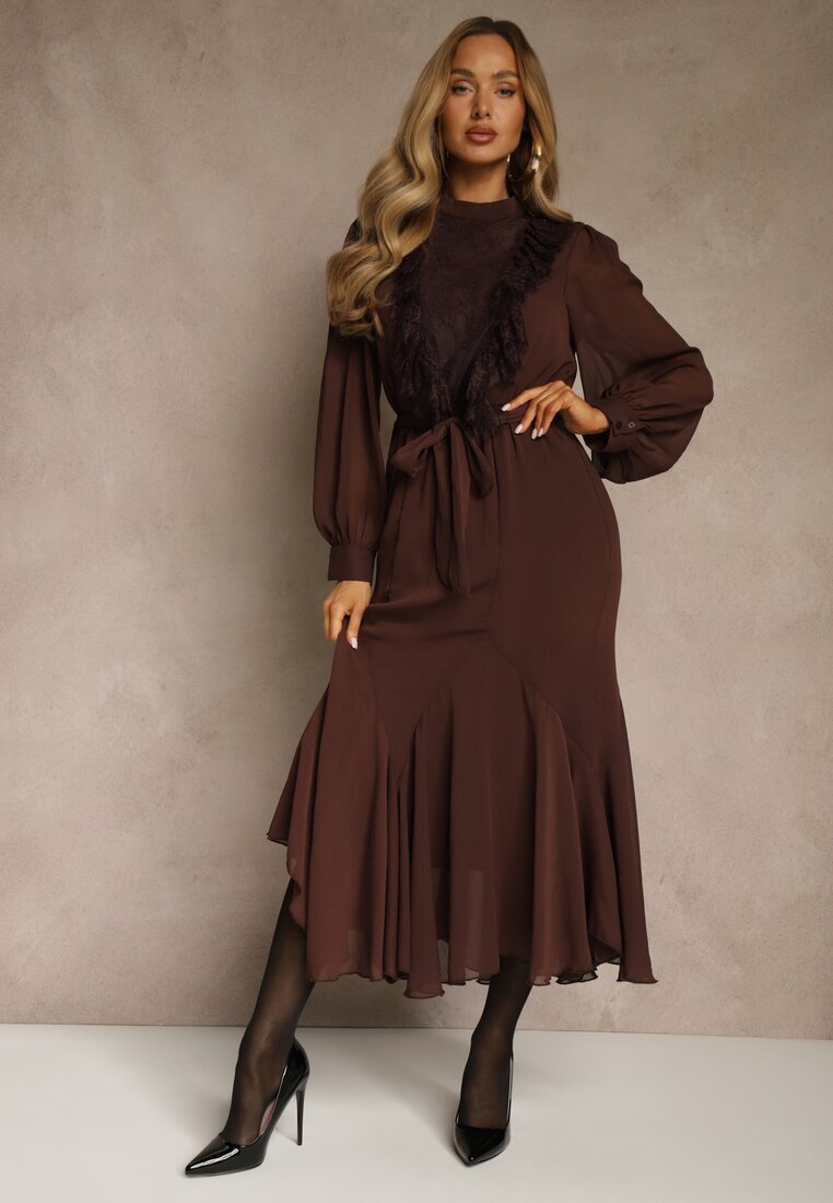 Коричнева Сукня