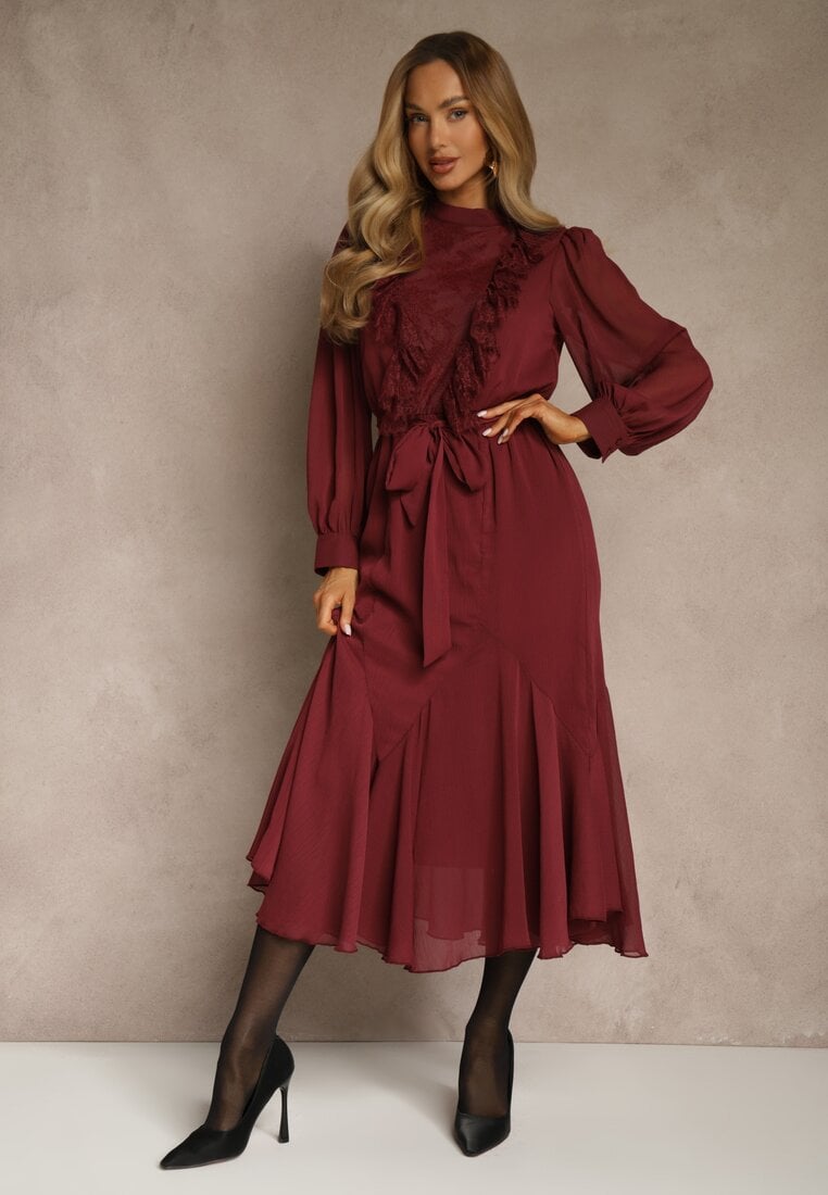 Бордова Сукня