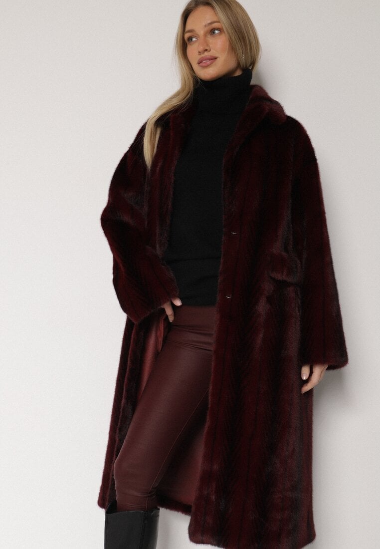 Бордове Пальто