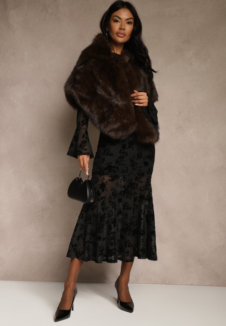 Коричневе Пончо