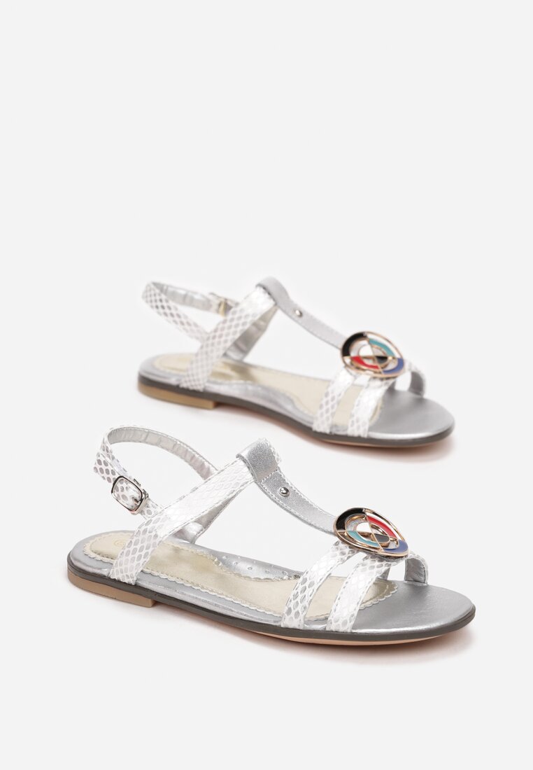 

Срібні Шкіряні Сандалі, Срібний