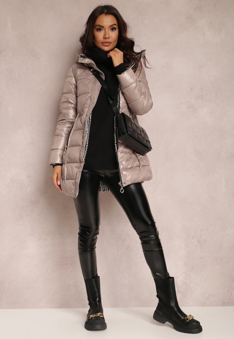 

Бежева Двостороння Куртка, Бежевий